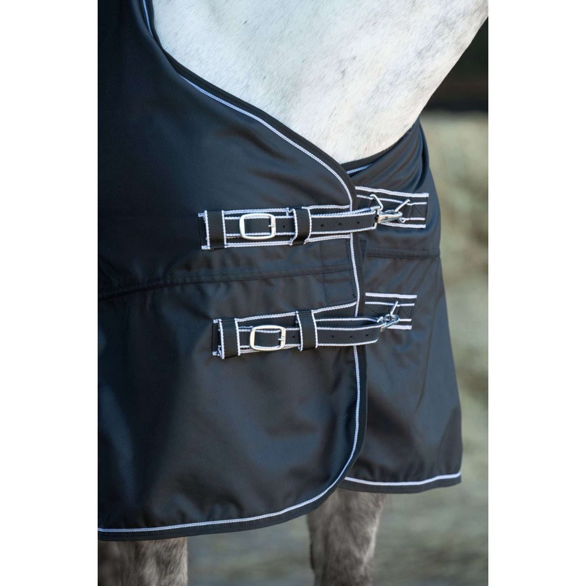 HKM Tappeto da Esterno Premium 1680D Nero