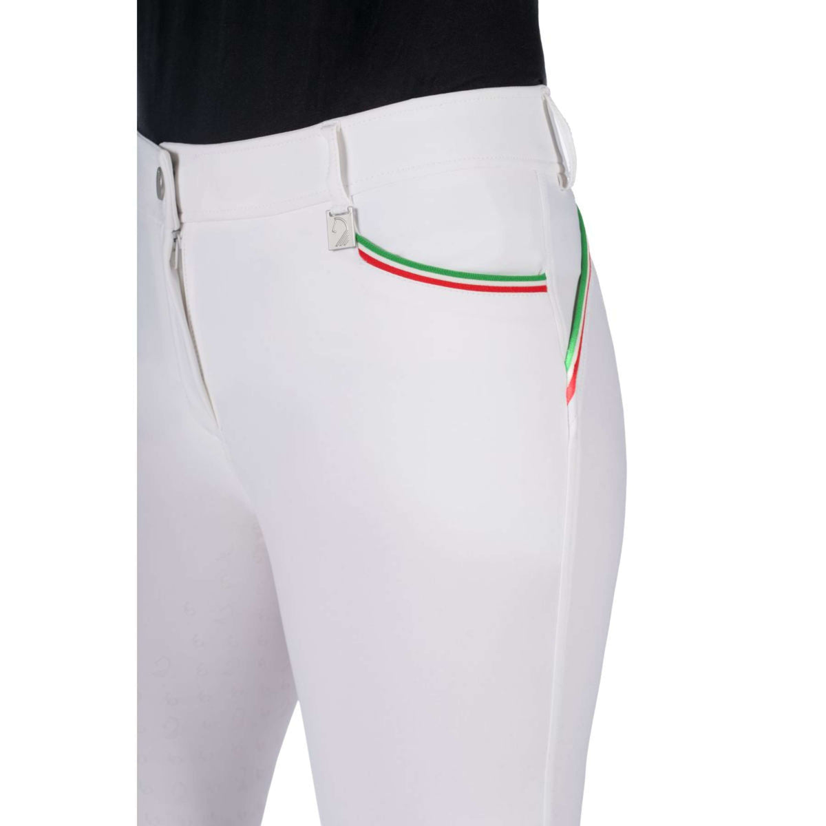 HKM Calzoni Livigno Sportive Full Grip Bianco