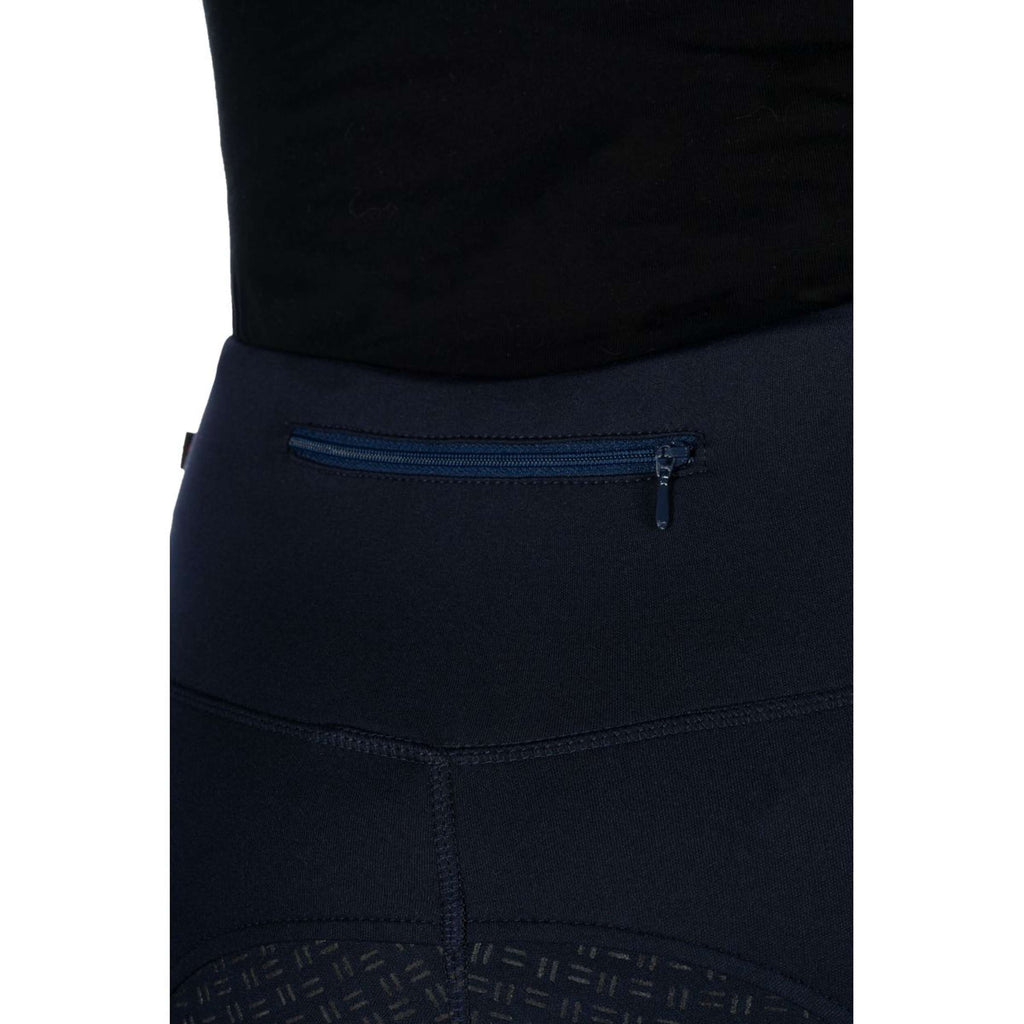 HKM Leggings da Equitazione Cosy II Full Grip Blu scuro