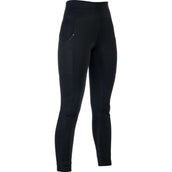 HKM Leggings da Equitazione Cosy II Full Grip Nero
