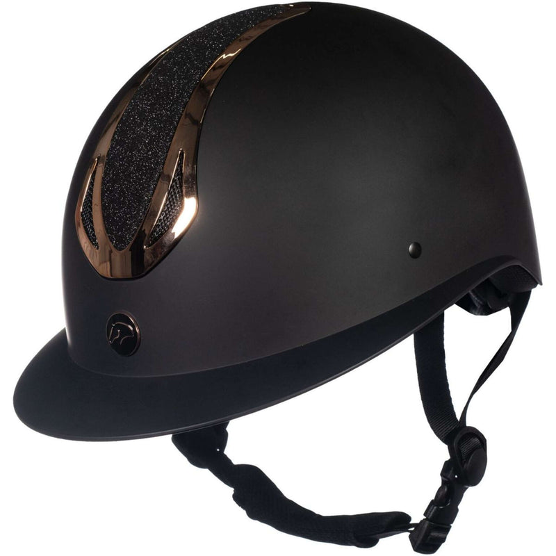 HKM Casco da equitazione Illusion Nero/Oro rosa