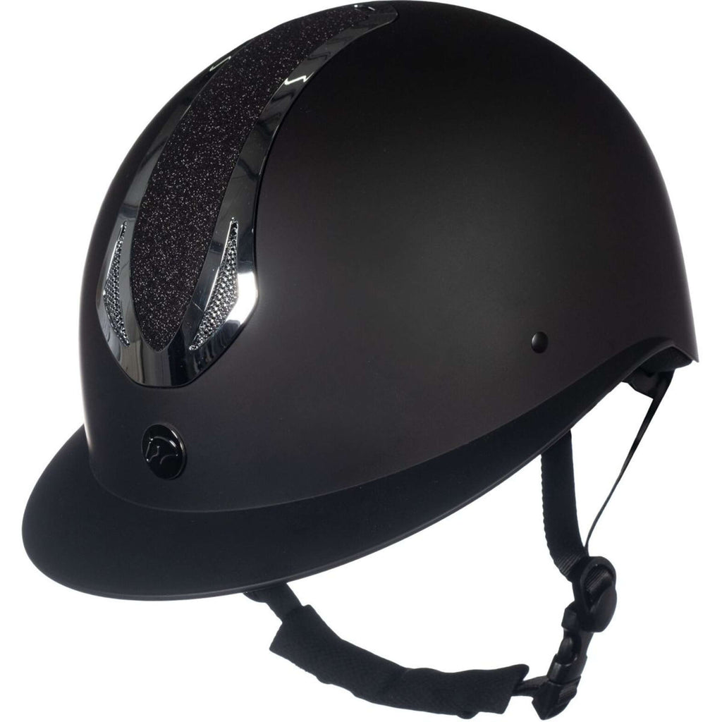 HKM Casco da equitazione Illusion Nero Argento