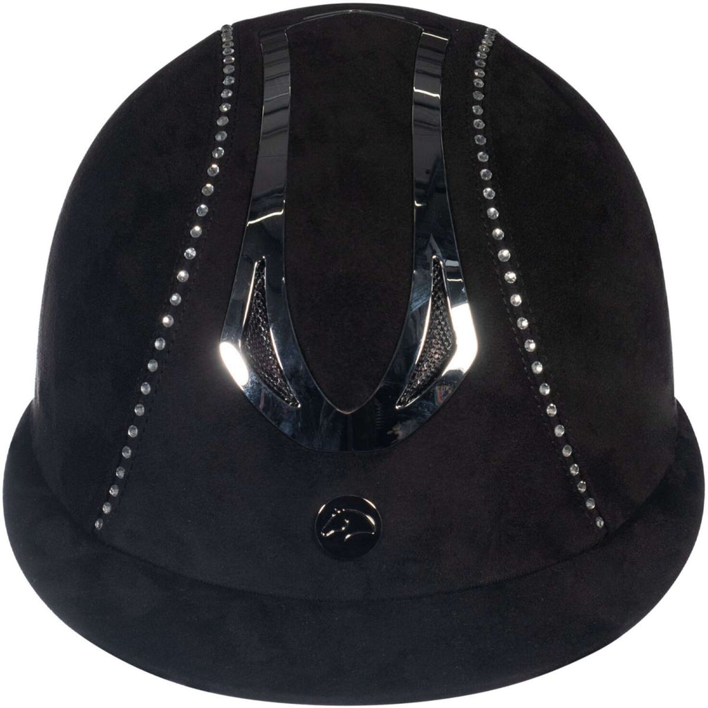 HKM Casco da equitazione Illusion Diamond Nero