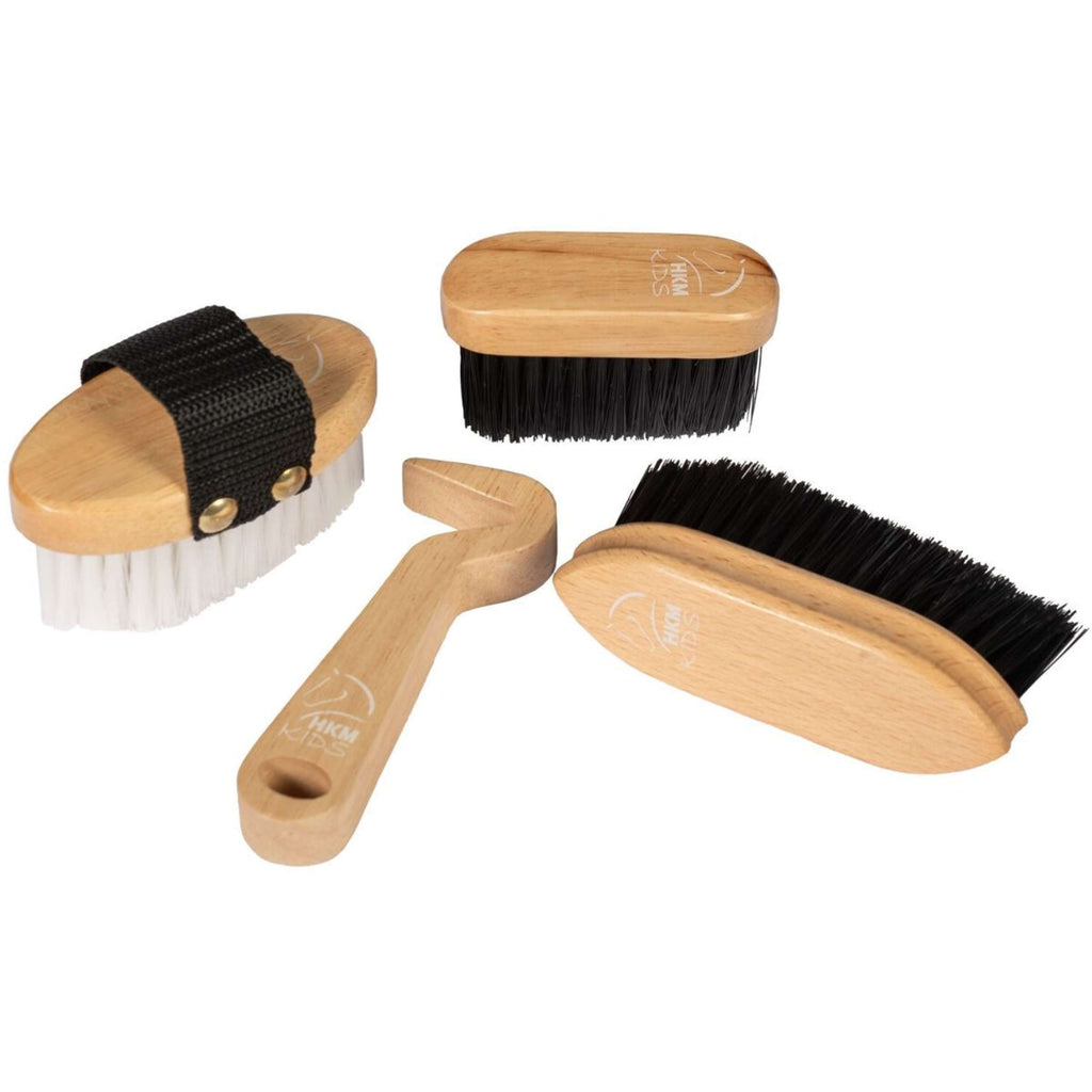 HKM Hobby Horsing Set di Pennelli Naturale