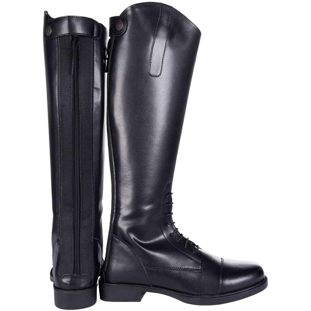 HKM Stivali da Equitazione Donna New Fashion Lang Nero