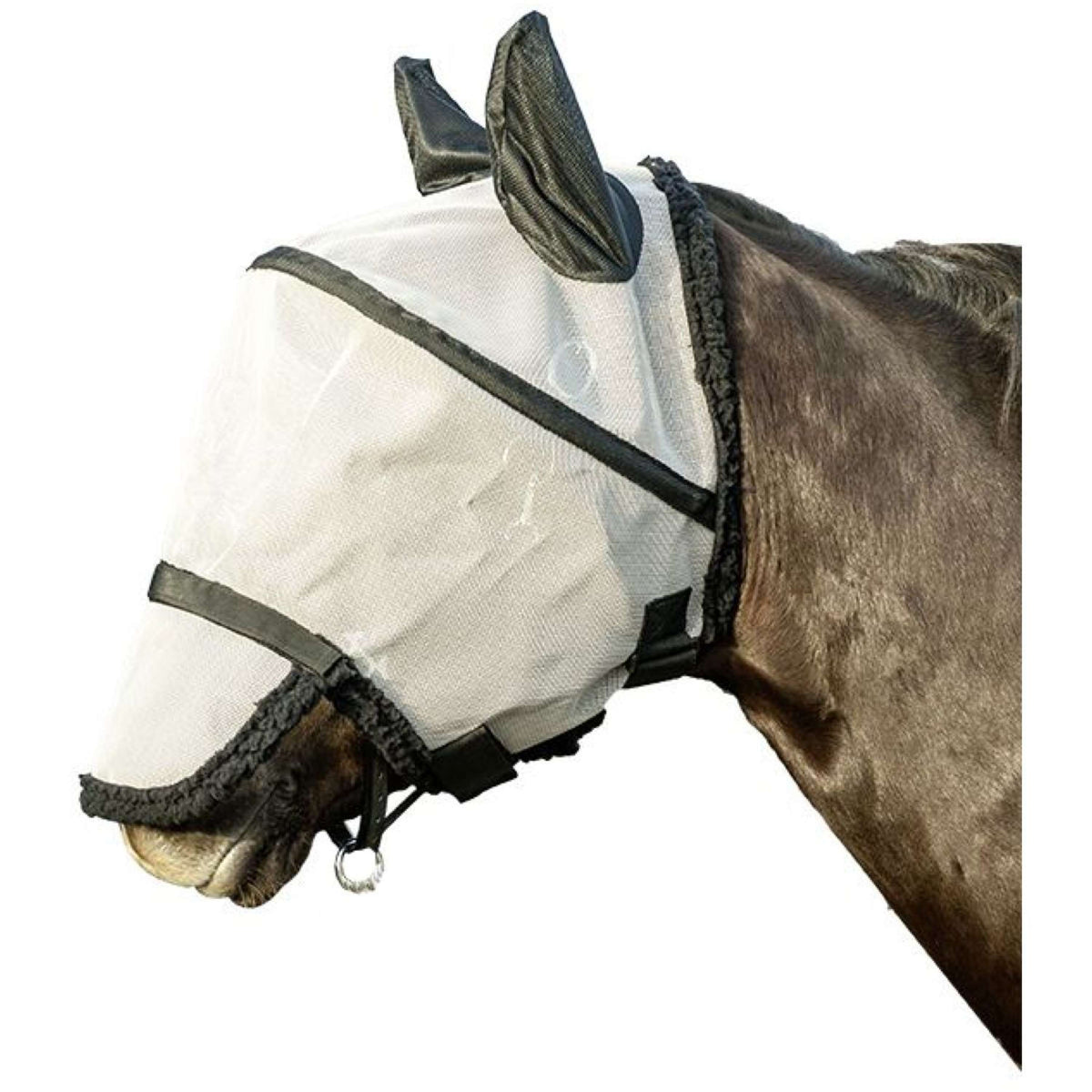 HKM Maschera per Mosche Argento/Nero