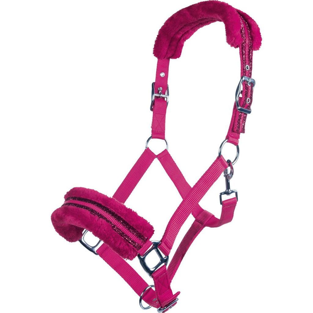 HKM Cavezza Glitter Polarfleece Rivestimento Rosa
