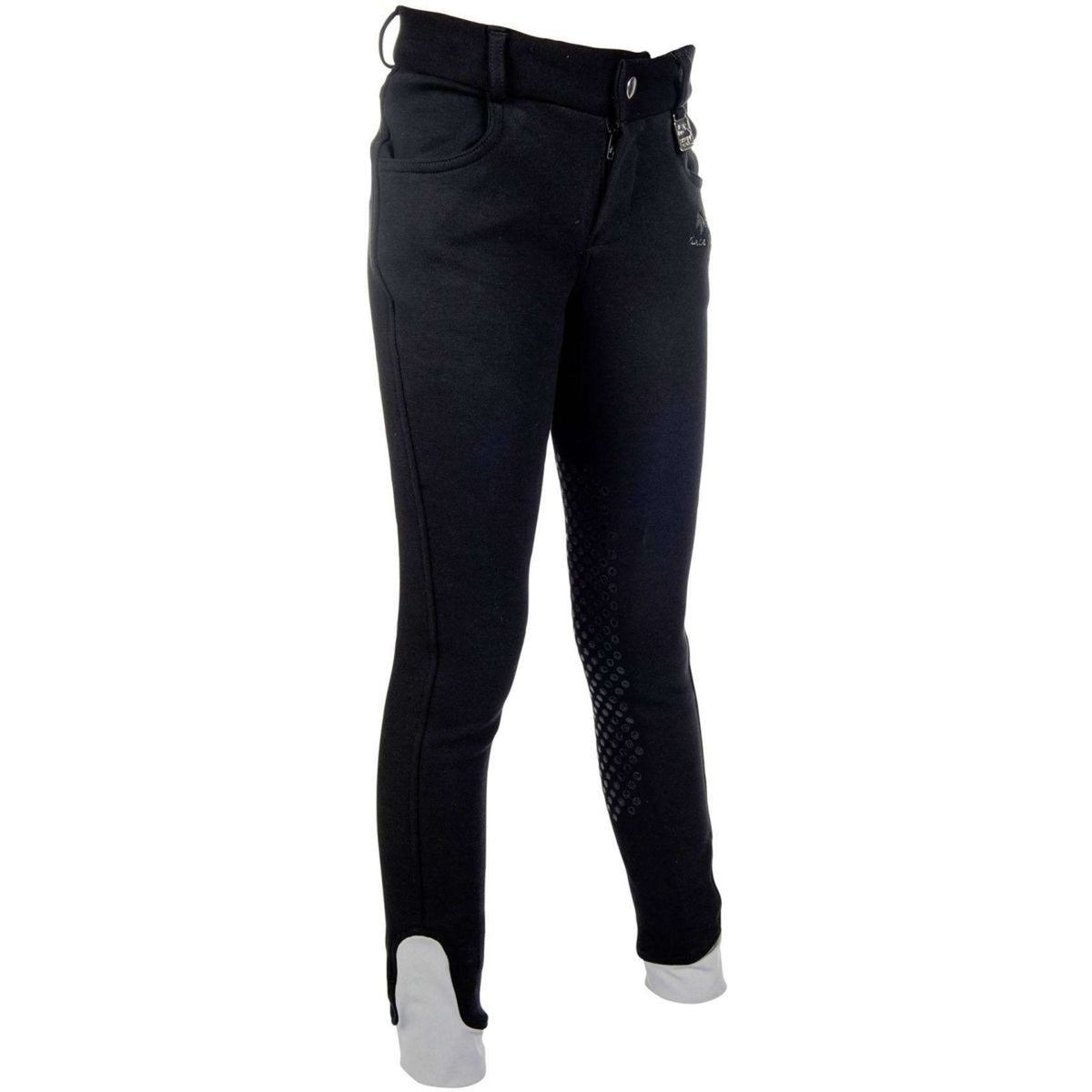 HKM Pantaloni da Equitazione Kids Easy Nero