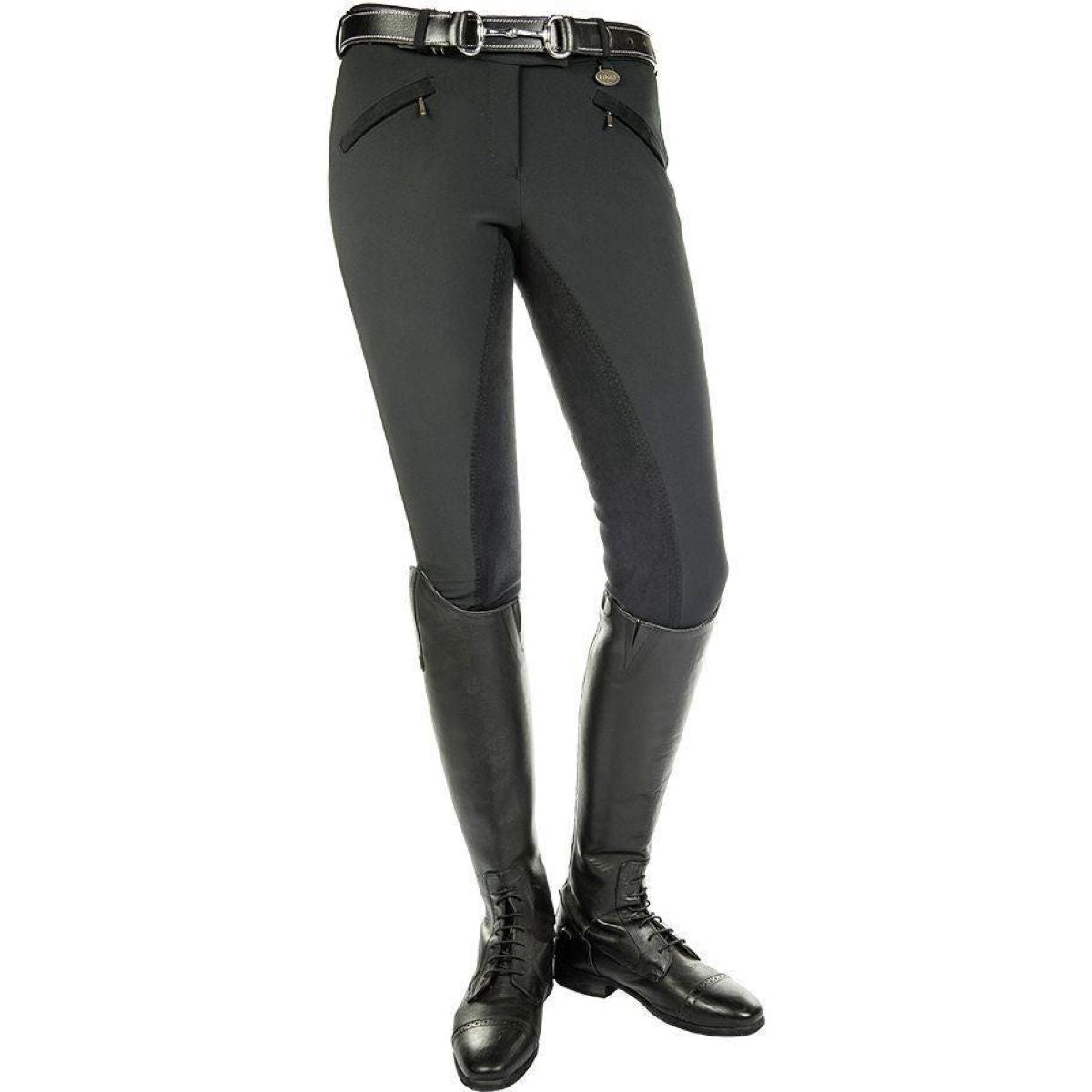 HKM Pantaloni da Equitazione Karthingo Easy Nero