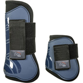 HKM Protettori per Tendini & Paraglomi Genua Set blu scuro/nero