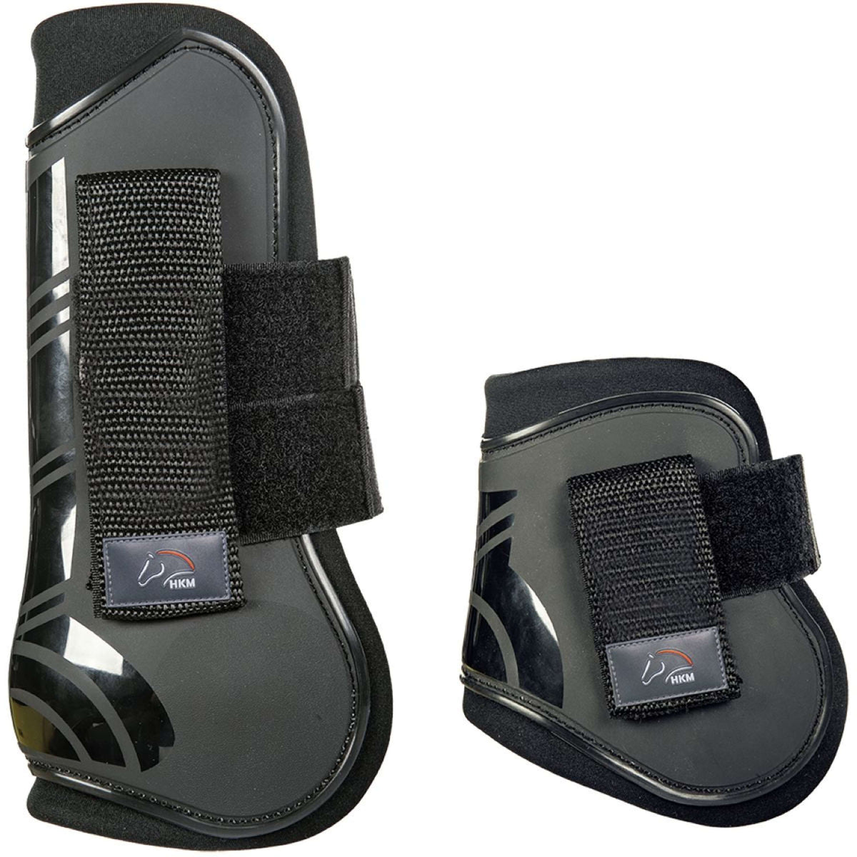 HKM Protettori per Tendini & Paraglomi Genua Set Nero