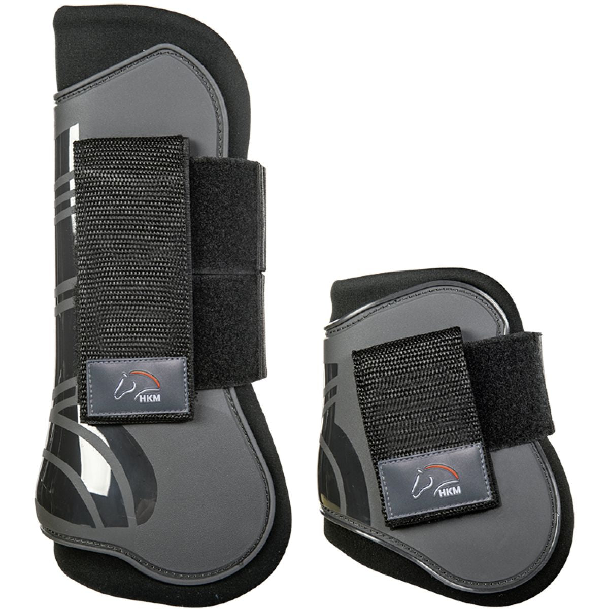 HKM Protettori per Tendini & Paraglomi Genua Set Grigio/Nero
