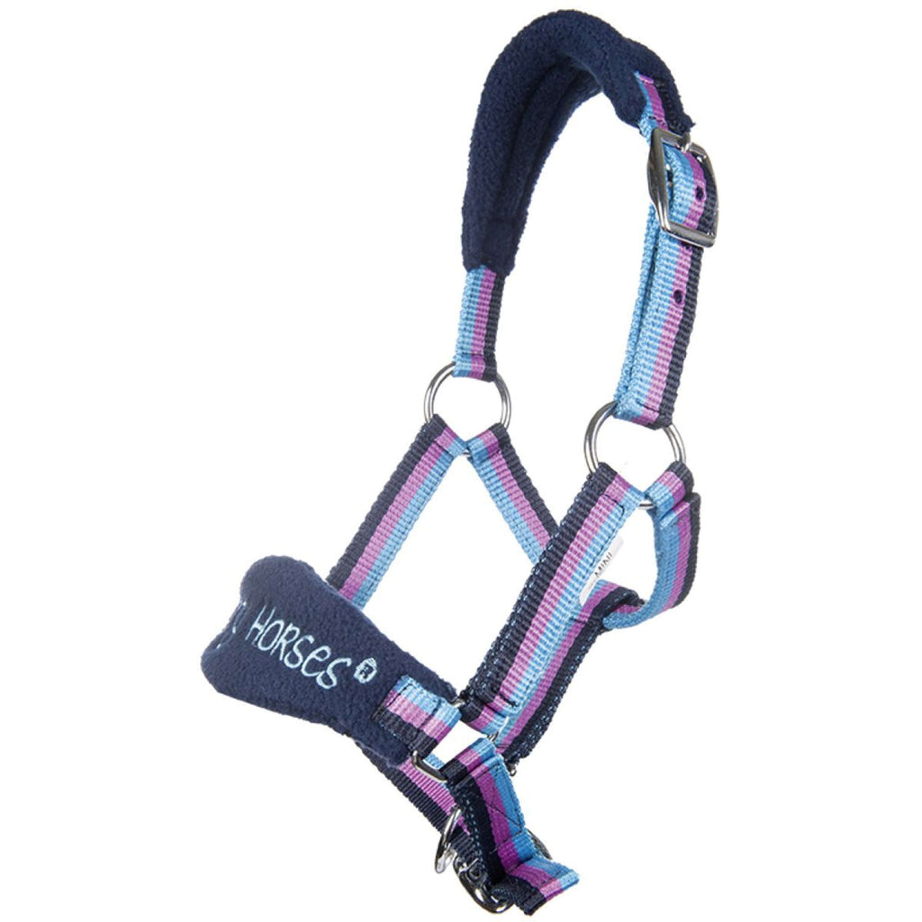 Funny Horses Cavezza Funny Horses Blu scuro/Blu/Rosa scuro