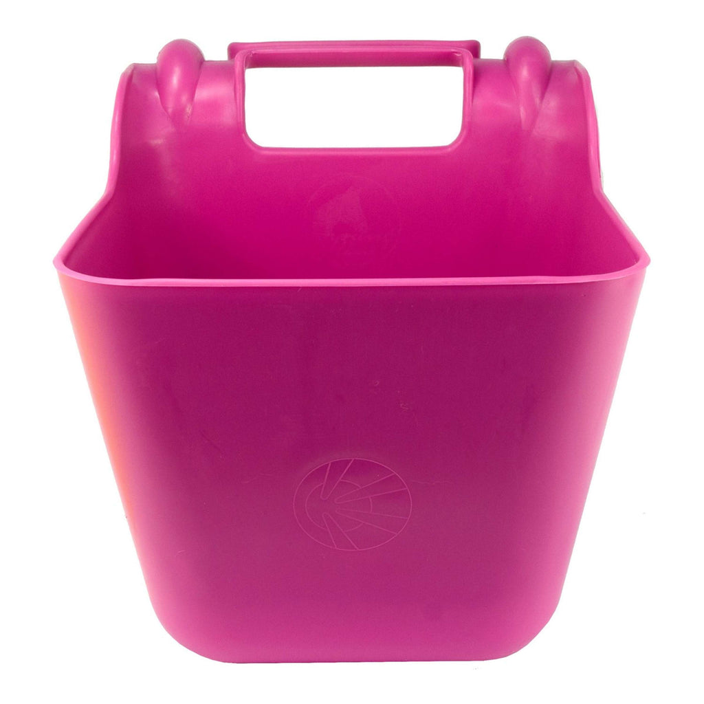 Ok-Plast Ciotola per Cibo e Staffa di Montaggio Plastica Rosa