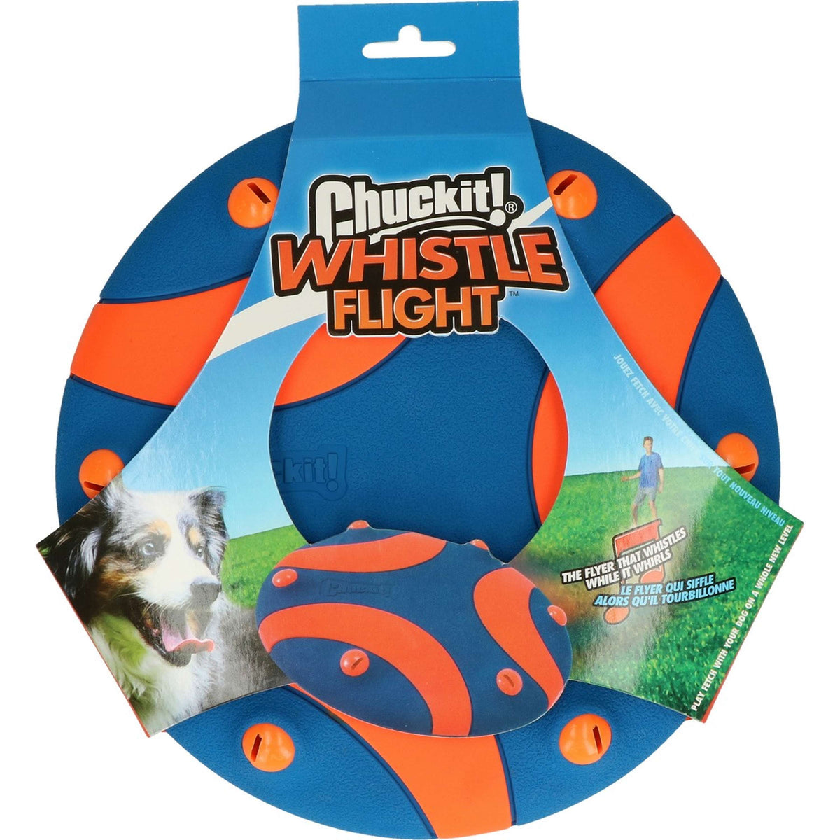 Chuckit Whistle Flight Arancione/Blu