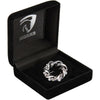 HORKA Spilla da Cravatta Crown Nero Argento