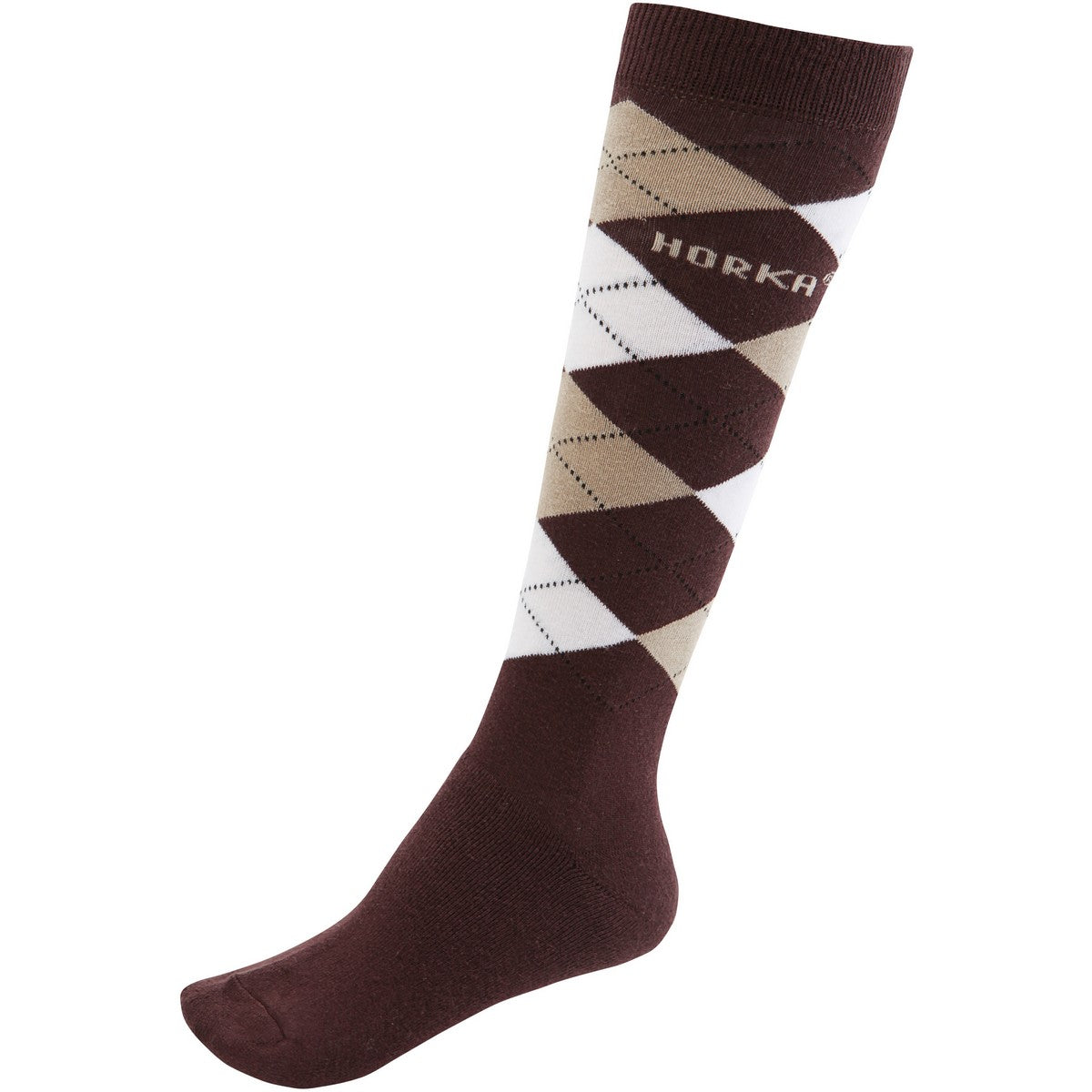 HORKA Calzini Horka Riding Marrone scuro/beige