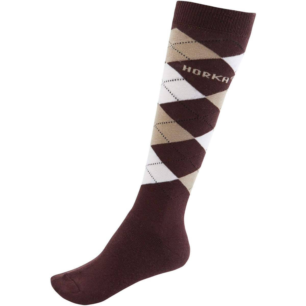 HORKA Calzini Horka Riding Marrone scuro/beige