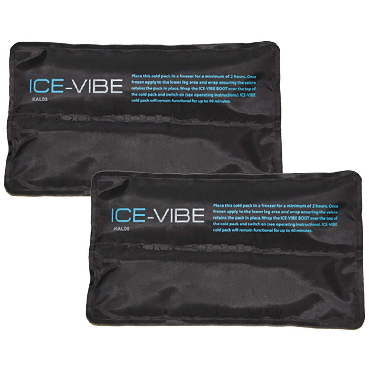 Ice-Vibe Cold Packs Hock 2 Pezzi Nero/Acqua