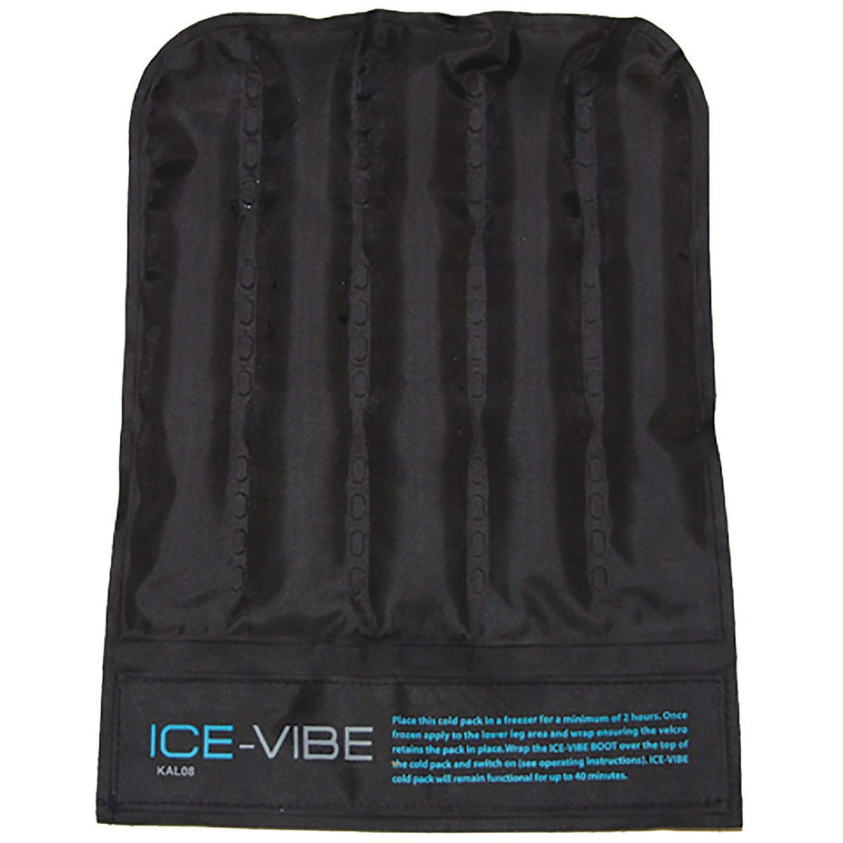Ice-Vibe Cold Packs Knee 6 Pezzi Nero/Acqua