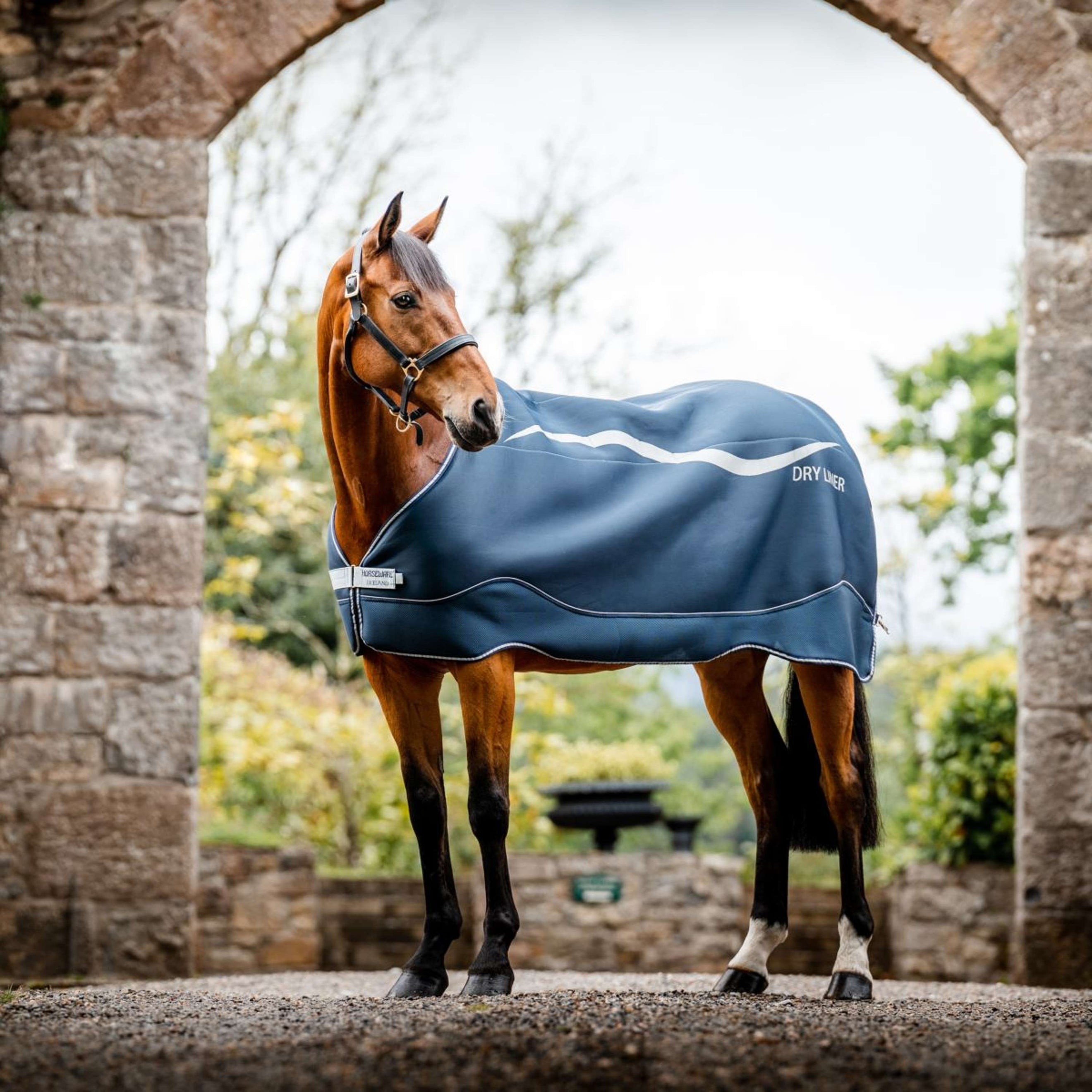 Horseware Dry Liner Blu marino/Argento