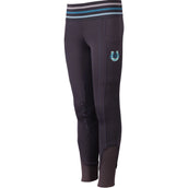 Harry's Horse Leggings da Equitazione Equitights STOUT! Beryl Full Grip Grigio antracite