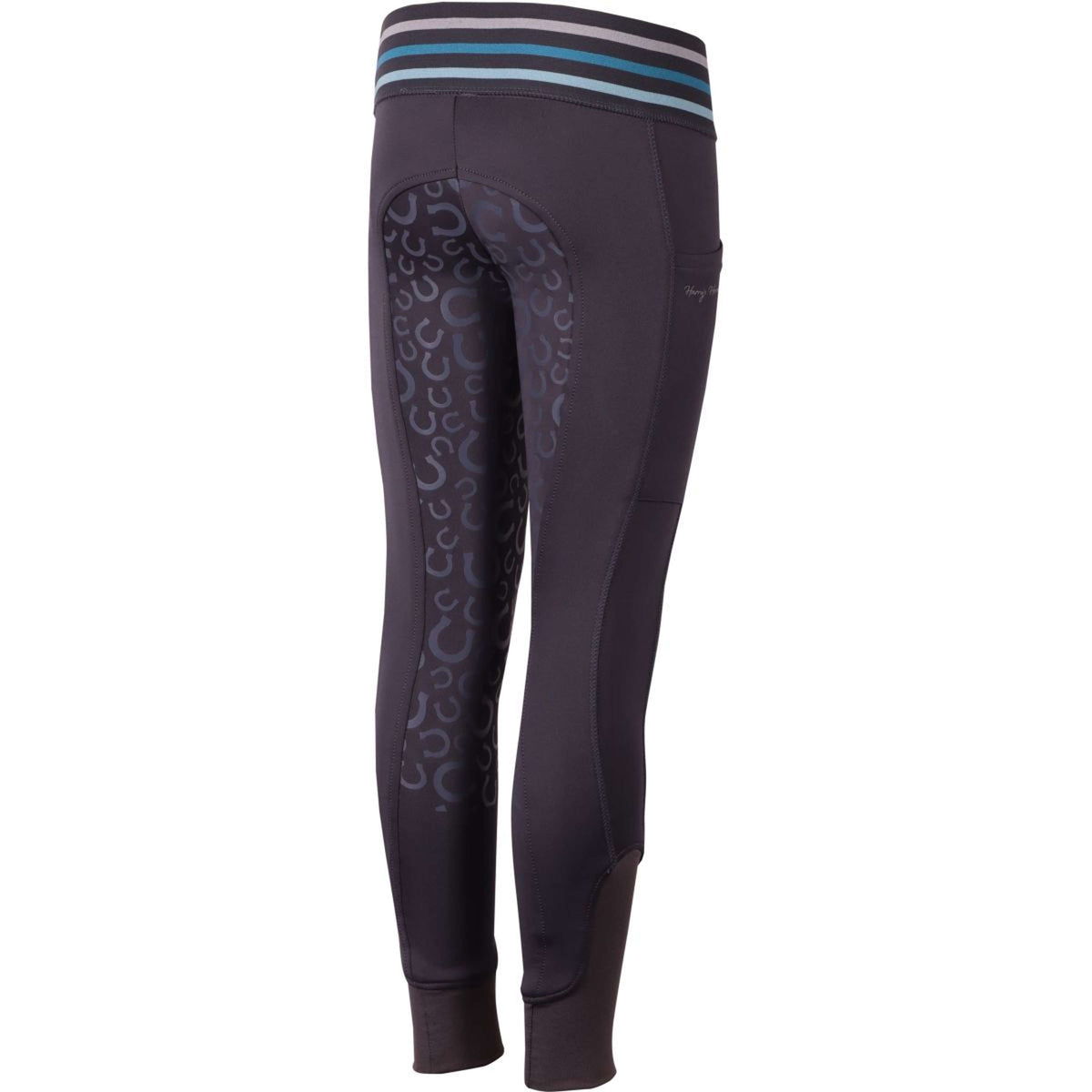 Harry's Horse Leggings da Equitazione Equitights STOUT! Beryl Full Grip Grigio antracite