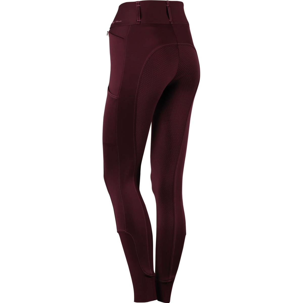 Harry's Horse Leggings da Equitazione Equitights Denici Cavalli Scabiosa Full Grip Bordeaux