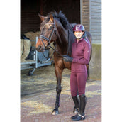 Harry's Horse Leggings da Equitazione Equitights Denici Cavalli Scabiosa Full Grip Bordeaux
