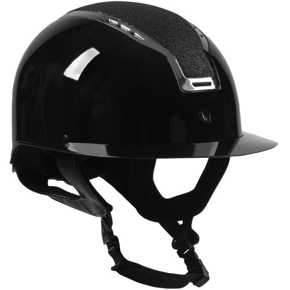 HORKA Casco da equitazione Gaudi Glossy Nero Argento
