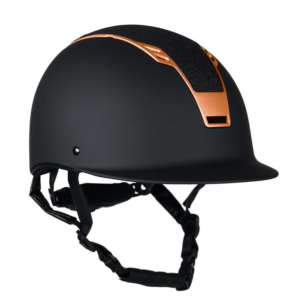 HORKA Casco da equitazione Nero/Rosa