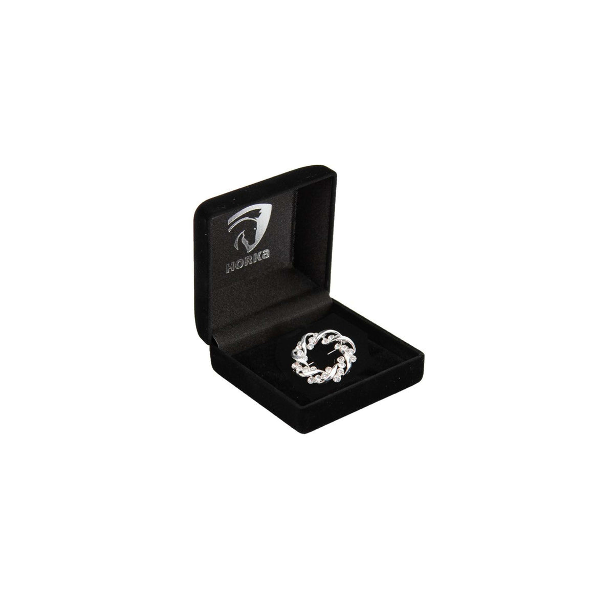 HORKA Spilla da Cravatta Crown Argento