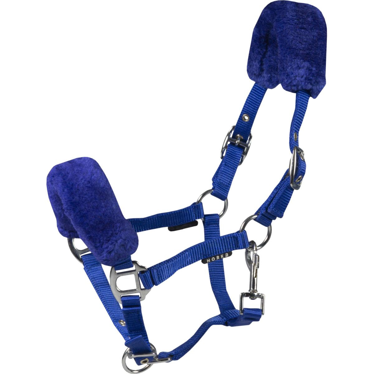 HORKA Cavezza per puledro Pelliccia Royal Blue
