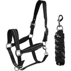 HORKA Set Cavezza Equestrian Pro Crystals & Pearls Nero