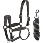 HORKA Set Cavezza Equestrian Pro Crystals & Pearls Granito