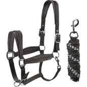 HORKA Set Cavezza Equestrian Pro Crystals & Pearls Granito
