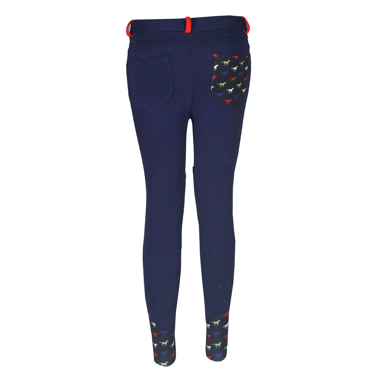 Red Horse Pantaloni da Equitazione Tiki Blu