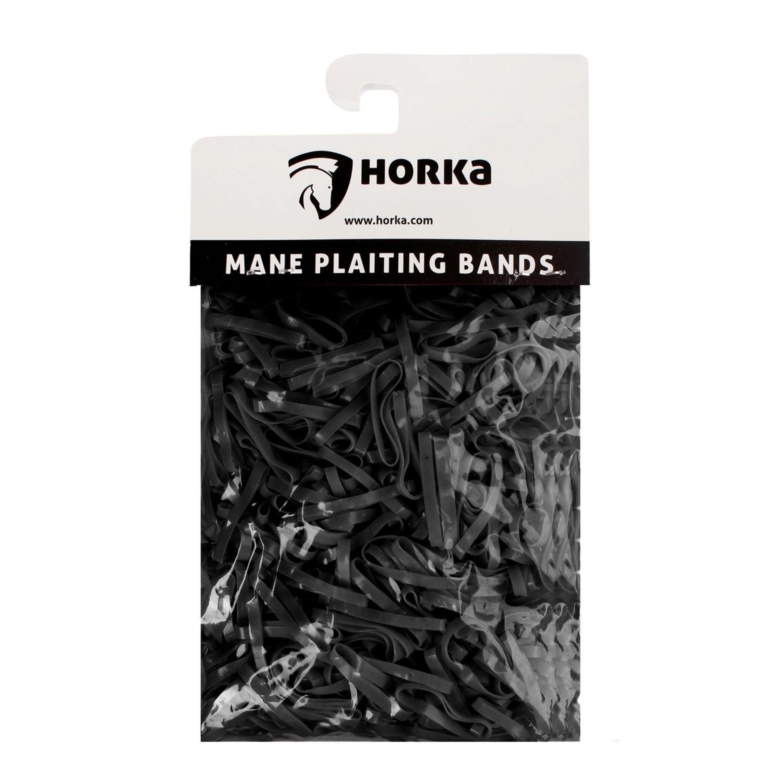 HORKA Elastici per trecce Breed Nero