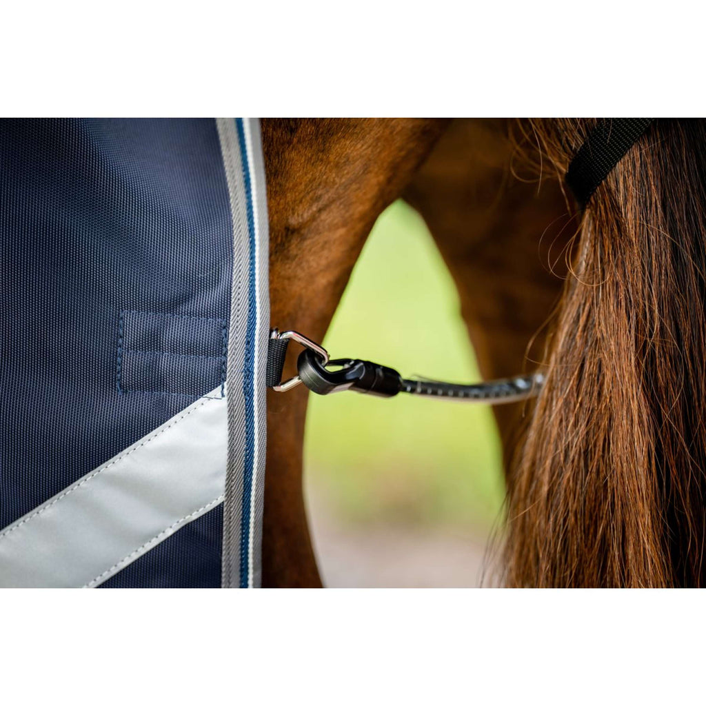 Rambo Turnout 1680D Plus 100g Blu marino/Grigio temporale/Argento