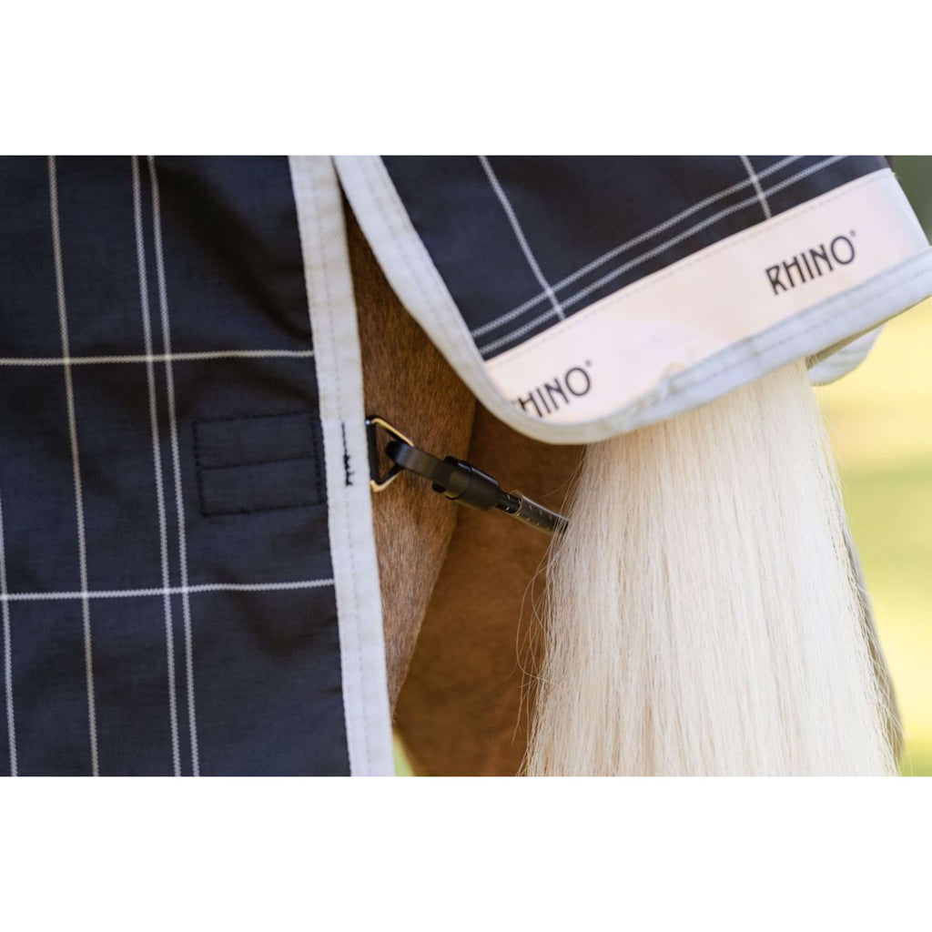 Rhino Wug Turnout Pony 100g Nero/Grigio/Bianco Chk/Grigio