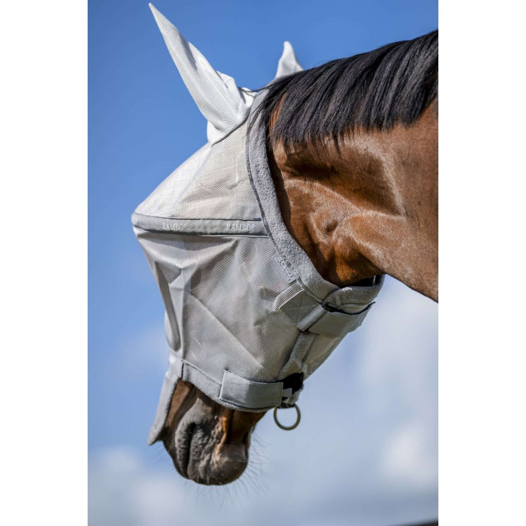 Rambo Fly Mask Argento/Grigio Titanio/Argento
