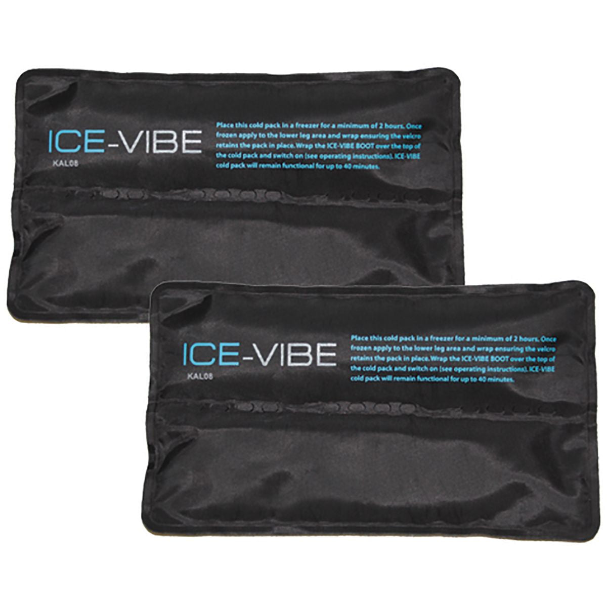 Ice-Vibe Cold Packs II 2 Pezzi Nero
