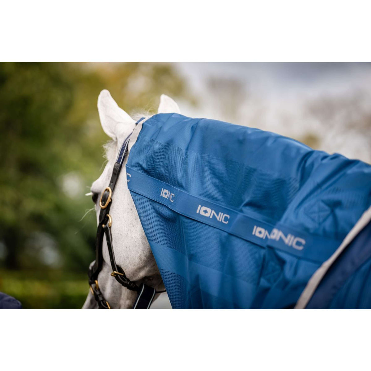 Horseware Copricollo Therapy Mesh Cooler Blu imperiale/Argento/Blu marino