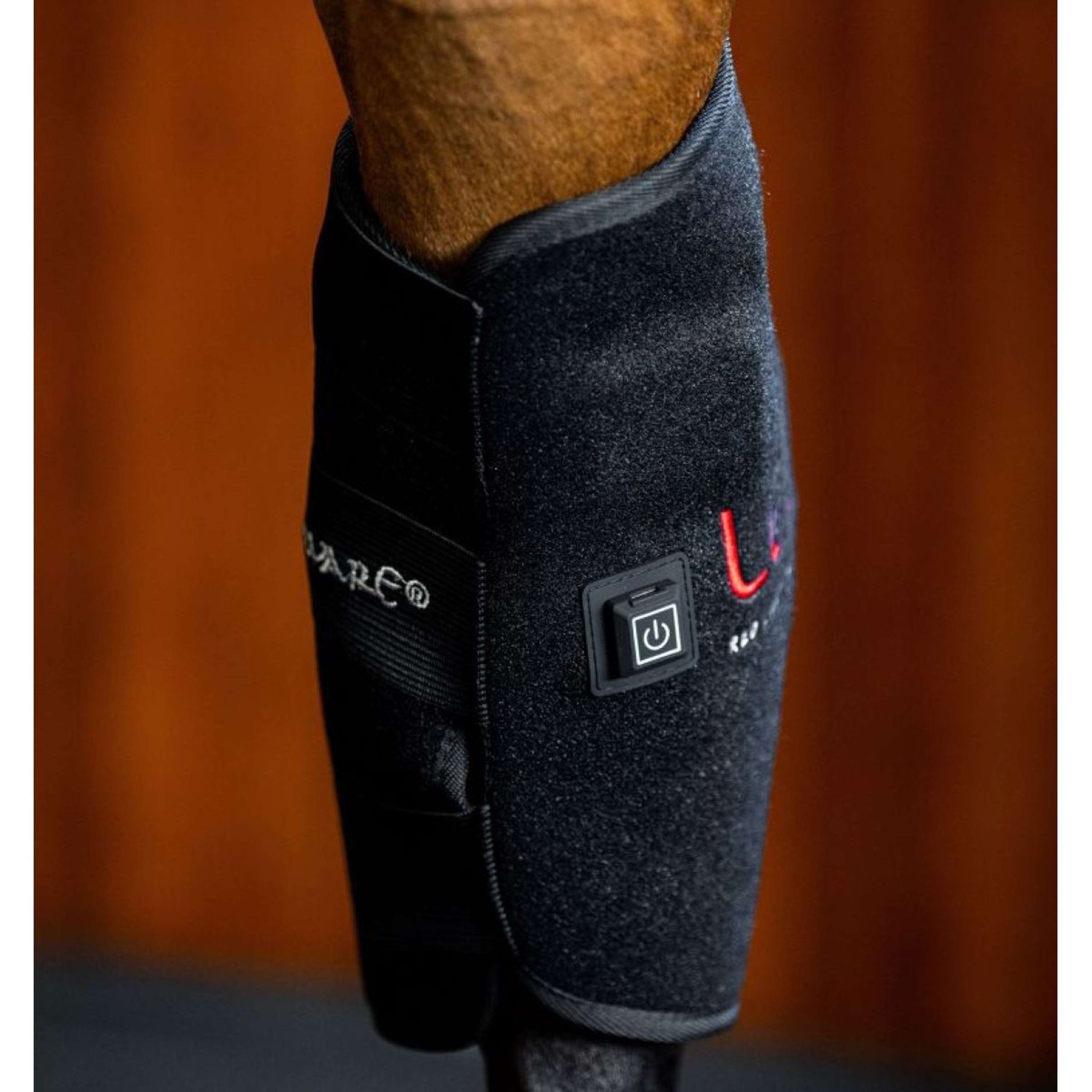 Horseware GUIDATO Red Light Therapy Right Hock Boot Nero Horseware GUIDATO Red Light Therapy Right Hock Boot Nero