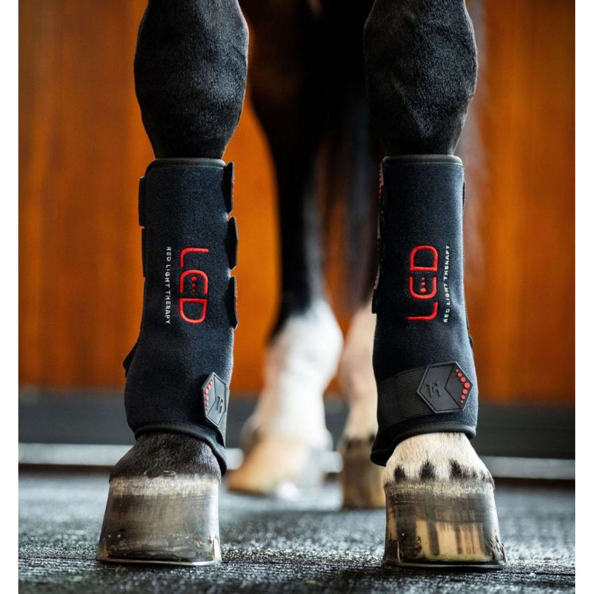 Horseware GUIDATO Red Light Therapy Right Leg Wrap Nero