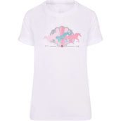 Imperial Riding T-Shirt Horses and Mermaids Bianco
