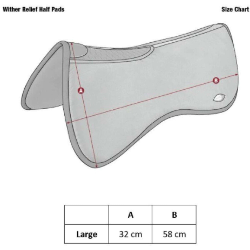 LeMieux Sottosella Wither Metà in memory foam a rilievo Navy