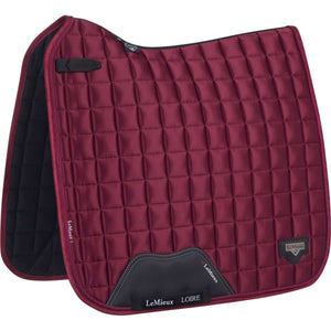 LeMieux Sottosella Loire Classico Satin Square Dressage Mulberry