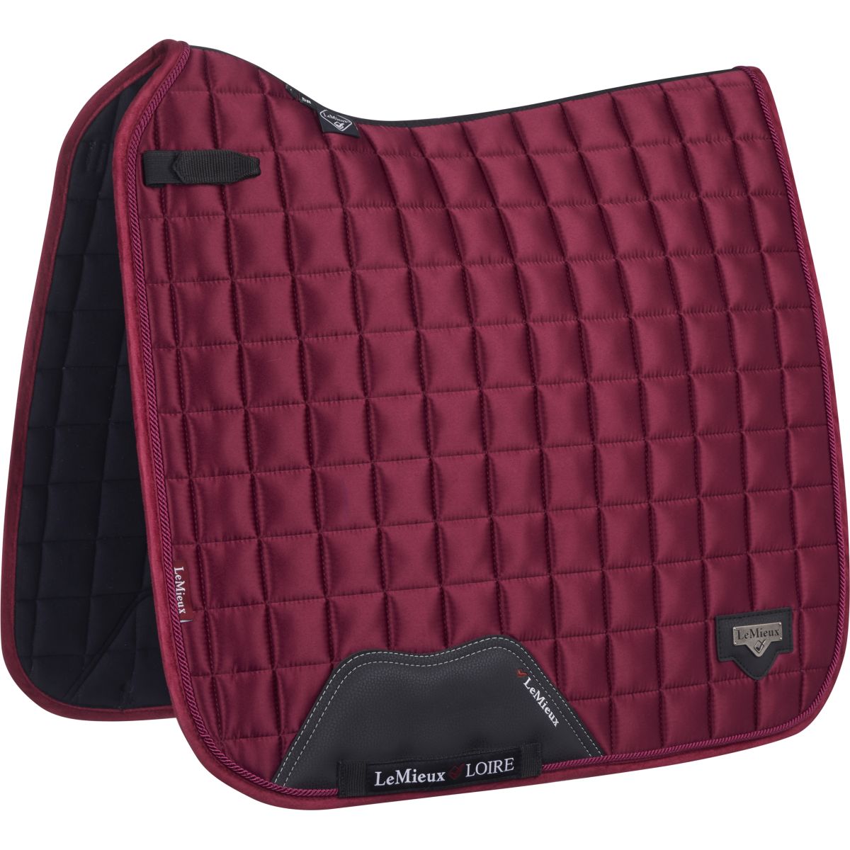 LeMieux Sottosella Loire Classico Satin Square Dressage Mulberry