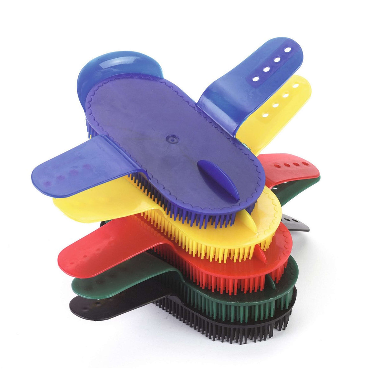 Kerbl Striglia a denti metallici Rosso